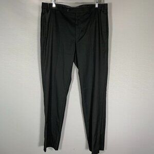 Lauren Ralph Lauren Dress Pants Men 36 Black Flat Front Pockets Straight Leg
